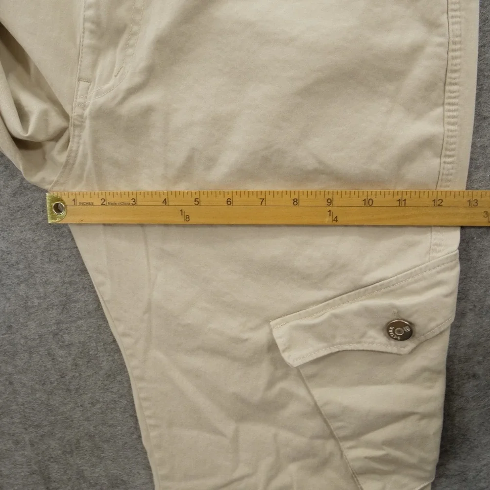 Vintage G-Star 3301 Mens Cargo Pants 36 Khaki Tan Utility Pocket Straight Y2K
